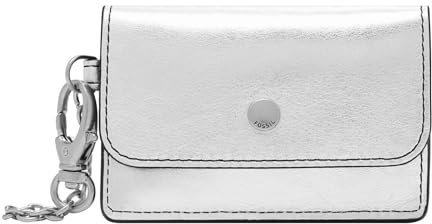 FOSSIL Valerie Card Case Silver Metallic