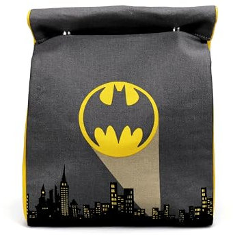 HMB 202796 Lunchtasche - DC Comics (Gotham City), Baumwolle, 1 Cubic_Centimeters, Schwarz