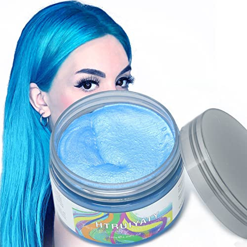 Blau Temporäre Haarfarbe Wachs Auswaschbar Frisuren Haarfarbe Bunt Für Männer Frauen Halloween Cosplay Haarwachs