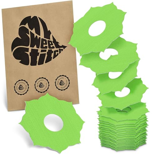 MySweetStitch 25 Ringpatches für FreeStyle Libre 3/3 Plus Mandala Lime | Stabilisiert ablösende Ränder, Mitte bleibt frei, wasserfest und flexibel, bis zu 15 Tage Halt