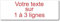 Plaque gravée personnalisée 1 à 3 lignes 20x6.5cm autocollante Blanc écriture Rouge