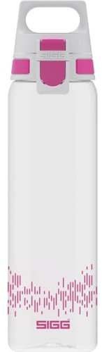 SIGG - Tritan Trinkflasche - Sportflasche Total Clear ONE MyPlanet Berry - kohlensäurehaltige Getränke - Spülmaschinenfest, Auslaufsicher, Kratzfest - BPA-frei - Sport & Fitness - Pink - 0,75L