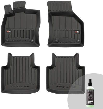 FROGUM ProLine 3D Gummimatten Exklusiven Auto Fußmatten Autofussmatten für Skoda Superb III ab 2015 | Die höchsten Kanten