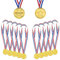 SEMINISMAR Plastik medaillen für Kinder,Gold Gewinner Medaillen,Goldmedaille für Kinder,Galvanik Goldmedaille,Medaille der Siegerehrung,Medaillenset für Kinder Sport Party Wettbewerb Preise,10 Stück