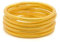 Bracelet Bouddhiste Épais pour Femme - Bracelet jonc Bouddhiste en Or et Argent - Bracelet Tibetain Kumlai Porte Bonheur Souple et Léger - 100% Fait Main (S - Gold - Lot de 5)