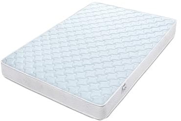 Good Nite Mittelfeste Matratze, Doppelbett (135 x 190 cm), weiß, Memory-Schaum und Feder, 17,8 cm, leise, sicherheitszertifiziert