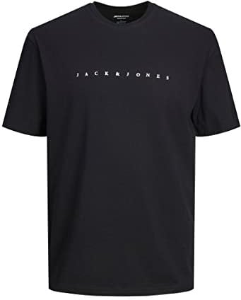 JACK & JONES Homme Jjestar JJ Tee Noos T-Shirt, Noir, M EU