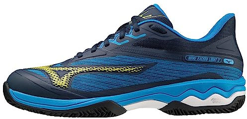 Mizuno Herren Wave Exceed Light 2 Tennis, Drsblue Blt2neon Closine, 47 EU
