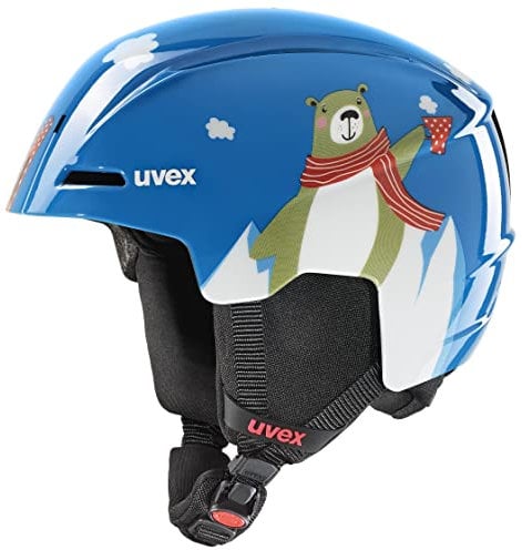 uvex Viti, Casco da Sci Unisex Bambino, Blue Bear, 51-55 cm