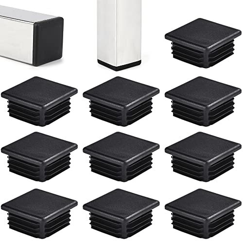 THATSRAD 32 PCS Bouchon pour Tuyau Carré 50 * 50mm Capuchon Poteau Carré Pied de Chaise Carré Embout pour Tube Carré 50x50mm Protege Pied de Chaise Carré Bouchon pour Pied de Chaisse