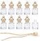 Ambientador de Aire para Coche 8ml Vacía Aromaterapia Ambientadores para Coche para Colgar Perfume Difusor de Aceites Esenciales Decoración Accesorios 10 Piezas Transparente