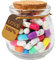 Prounion Capsule Letters Message in a Glass Bottle, 50PCS Cute Capsule Note Messages Pills for Boyfriend/Girlfriend, Love Capsule Letter Message for Anniversary Birthday Valentines Mother's Day