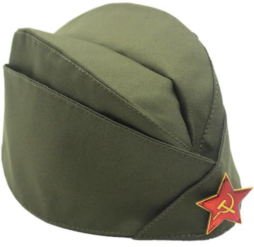 Russische Sowjetische Militärhut Zweiten Weltkrieg Uniform CCCP UDSSR Hat Kommunistische Kappe Für Party -Cosplay -aufführung