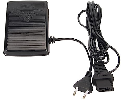Nähmaschine Fußschalter Pedalkabel Fußpedal Maschinensteuerung Stecker 220 V Eu-Stecker Eu Maschinenfußsteuerung für Ydk für Singer Style Fußpedal Maschinenfußpedal 6,6 Fuß Teile