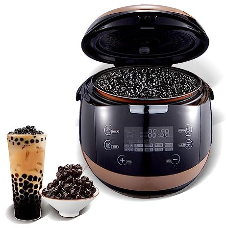 Macchina Commerciale, pentola per Perle Completamente Automatica, Macchina per Perle Commerciale per tè al Latte da 860 W, fornello per pentola per Perle di Tapioca Boba da 5 Litri