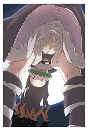 Robnik Anime Poster Demon Slayer 30 x 45 cm, Querformat, Matt, Ungerahmt, Schlafzimmer, Büro, Dekor