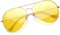 KANASTAL Gold Night Driving Glasses Mens Yellow Tinted Glasses Anti Glare Night Driving Womens Metal Polarised Headlight Fishing - Gold Frame Yellow Lens