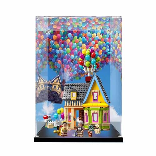 Acrylic Display Case for lego 43217 Up House,Dustproof Clear Display Box (Display Case ONLY,Model NOT Included)(Background)