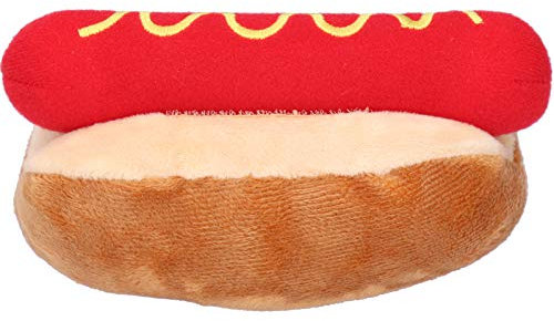 Plüschtier für Hunde, authentische exquisite Puppe in Form eines Hot Dogs, Spielzeug für Hunde und Katzen