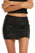 Carolilly Jupe à Paillettes Mini Sexy Moulante Femmes Été Bodycon Courte pour Party Club, Noir, L