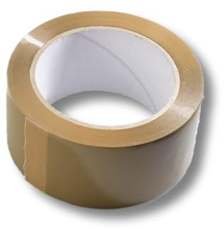 polystar PP Paketklebeband braun, 50 mm breit, 66 m pro Rolle, Klebeband, Packband (1 Rolle, braun, 50 mm breit)