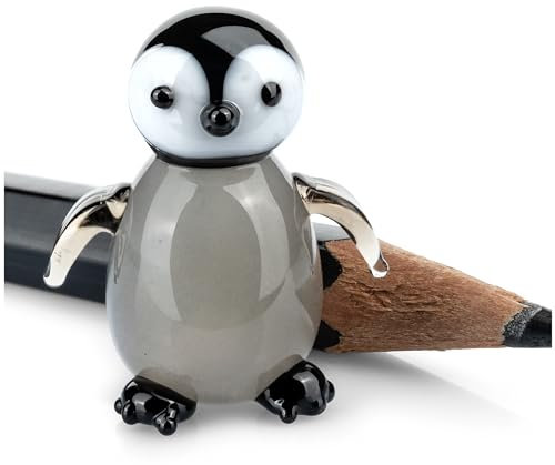 SIKORA 06S Mini Sammler Glasfigur Pinguin H ca. 2 cm, Farben Mini Glasfiguren:Pinguin