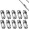 Blind Chain Connectors, 10 Pcs Blind Pull Cord Connector, Replacement Ball Chain Connectors, for Bead Chain Repair fits Curtain Roller, 4.5mm Roller Blind Chain Beaded Pull Chain Extension, Silver