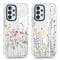 Yoedge 2 Pièces Coque pour Samsung Galaxy A22 5G 6,6, Ultra Fine Souple Transparente Silicone TPU Étui avec Motif Fleurs Sauvages, Antichoc Anti-Rayures Bumper Protection Housse pour Samsung A22 5G
