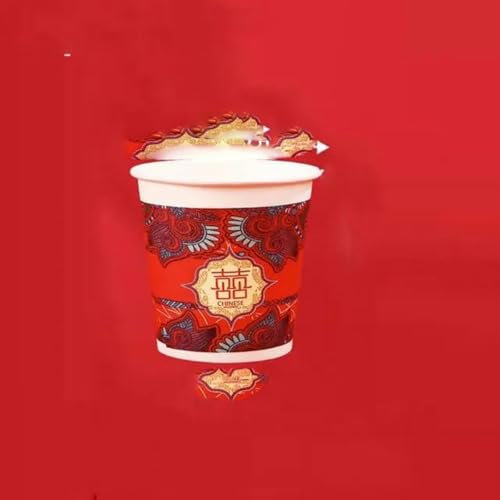 50pc Tableware Wedding Gold Foil Paper Cups Bowls Chinese Style Wedding Party Supplies Home Decoration Water Tea Cups-type12