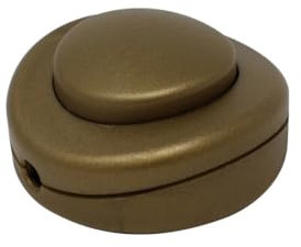 Interrupteur sur pied doré