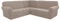 AIMENJOY L-Form Sofahusse 5/7-Sitzer Eckcouch Cover, Elastischer Ecksofabezug Mit Anti-rutsch Schaumstoffankern, 3-teilige Dicker Jacquard Schonbezug (Khaki,5 Sitzer)