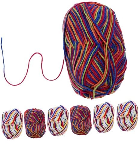 STOBOK Milchbaumwollgarn 7 Stück Buntes Strickgarn für Handstricken