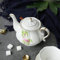 YIHANSS Teekanne Teekanne Englische Nachmittagsteekanne Bone China handgemachte Goldteekanne kreative Kaffeekanne einfaches Wasser-to_850ML