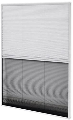 Zanzariera per finestra del tetto, zanzariera Velux da tetto, zanzariera plissettata per finestra e persiane, in alluminio, 80 x 100 cm