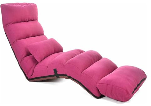 SAYEYBU 5-Fach Verstellbarer Bodenstuhl FüR Den Innenbereich, Gepolsterter Gaming-Sofastuhl Mit RüCkenlehne, Perfekt FüR Wohnzimmer, Schlafzimmer,04,205 * 56 * 20cm