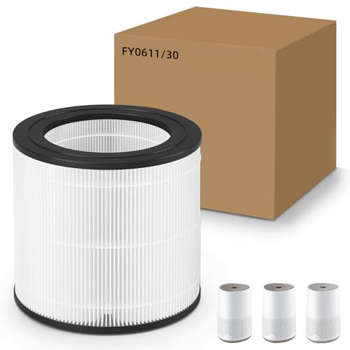 FY0611/30 Luftreiniger Filter DOBVDLA Ersetzenfilter Kompatibel mit Philips 600 Serie Luftreiniger, Nano-Schutz HEPA Filter für AC0651, AC0650/10, AC650/20