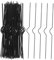 SHINEOFI 100pcs Small Wire Hooks Calendar Hangers Iron Wire Binder Hangers for Wall Office Removable Calendar Hanger Clips