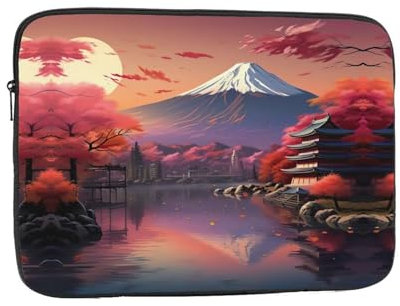 Japan Mount Fuji-Laptop-Tasche, Querformat, für Büro, Arbeit, Computertasche für Konferenzräume, professionelle Einstellungen