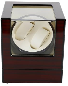 CHERIPOLI 2+0 Uhrenbeweger Automatische Box, Automatikuhren Aufbewahrungsbox Geschenk, luxuriöser Uhrengehäuse