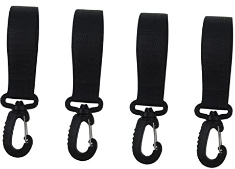MUELODSIC 4paare Drehbare Multifunktionale Kinderwagen Haken Stabile Stroller Hanger Vielseitig Für Jogger Babywagen Fahrrad Rollstuhl Praktische Aufhängung Für Taschen Und Schlüssel