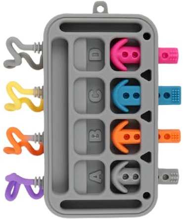 Planche d'activité pour enfants, jouet éducatif en silicone - Jouet avec planche à découper en silicone - Pour et filles de 1 à 3 ans - Pour une utilisation à la maison, en classe, à la maternelle et