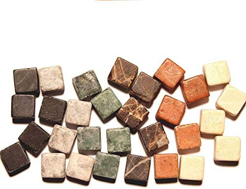 Unbekannt Marmor Antik 15x15x8 mm Inhalt 250 g, Farbe Mischung