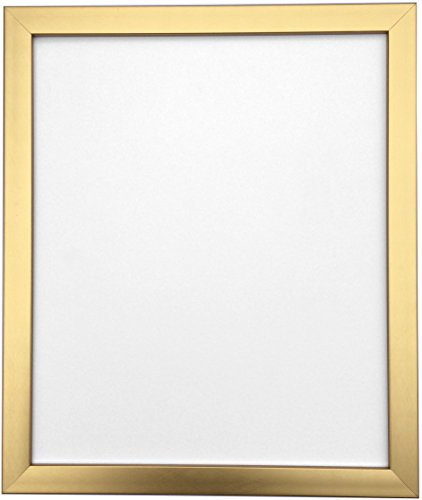 FRAMES BY POST 0.75 Inch Gold Picture Photo Frame 7 x 5 Inch Plastic Glass
