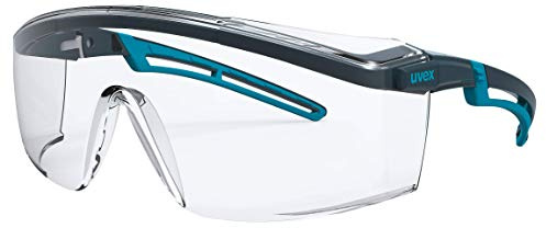Uvex Arbeitsschutzbrille/Bügelbrille 9164 astrospec 2.0, anthrazit/blau, Scheibe: farblos, 2-1,2