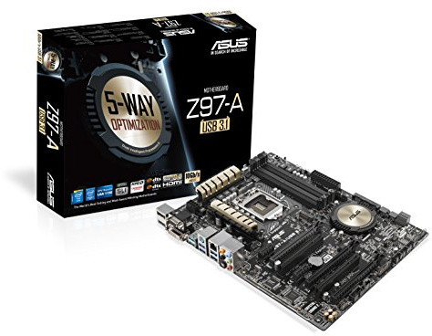 ASUS Z97-A - Placa Base (DIMM, DDR3-SDRAM, Dual, Intel, Socket H3 (LGA 1150), Serial ATA III)