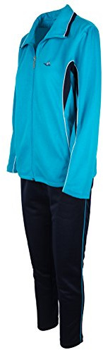 SOUNON Damen Baumwolle Trainingsanzug, Jogginganzug, Sportanzug, Freizeitanzug, Hausanzug (Model 2) - Türkis, Groesse: XXL
