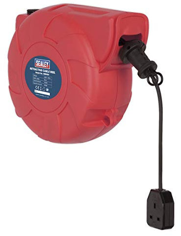 Sealey Crm151 Cable Reel System Retractable 15Mtr 1 X 230V Socket