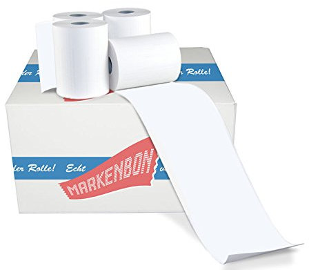 5 x Thermorollen Kk-drucker 57/25 original markenbon Kk-drucker Bonrollen thermo [25 Meter] Thermo 57mmx25lfm (5 Stück) Kassenrollen 57x25
