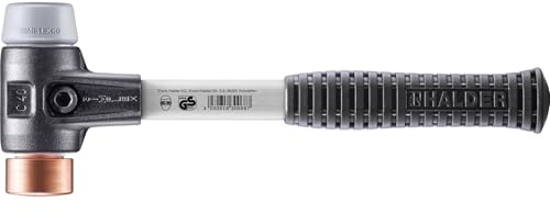 SIMPLEX-Schonhammer, TPE-mid/Kupfer; mit verstärktem Tempergussgehäuse und Fiberglasstiel | D=40 mm | 3734.040