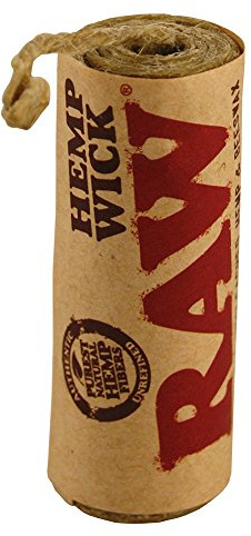 RAW Hemp Wick 6m Langer Docht aus Hanf und Bienenwachs 10x Hemp Wicks